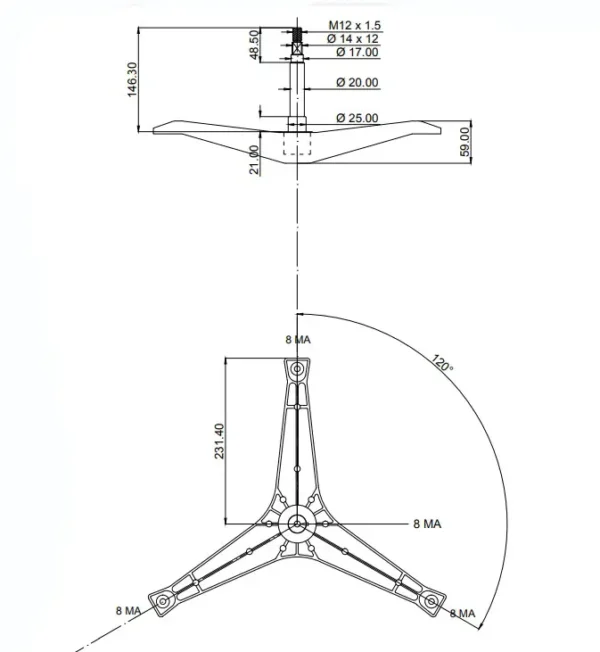 Skalbimo mašinos SAMSUNG kryžmė, 6203(17mm), 6204(20mm) guoliai, ašis 15cm, 25×50,55×10/12 riebokšlis Пересечения стиральных машин