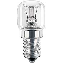 Orkaitės lemputė universali E14 25W 300 DEGREE PYGMY COOKER & OVEN BULB (55X26MM) Колпаки со светодиодной подсветкой для электроплит, микроволновых печей и холодильников и т.д.