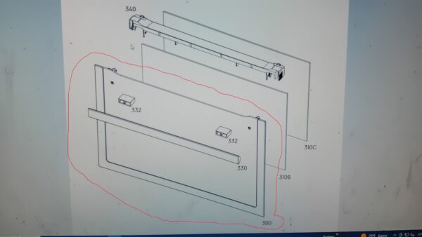 Духовой шкаф ELECTROLUX AEG ZANUSSI переднее наружное стекло 592×470мм, ориг. Остекление дверцы духового шкафа, стеклокерамические поверхности варочной панели