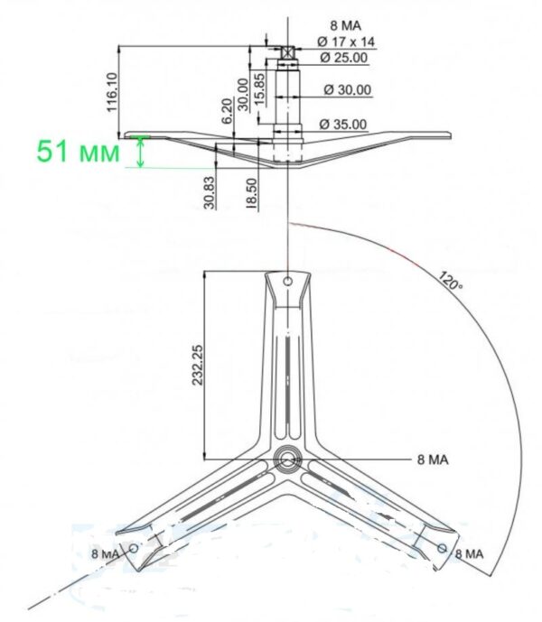 Skalbimo mašinos BOSCH MAXX, SIEMENS kryžmė visiems 1200 aps. modeliams, 6205, 6306 guoliai, 35x72x10/12 riebokšlis, 120mm aukštis ašies Пересечения стиральных машин