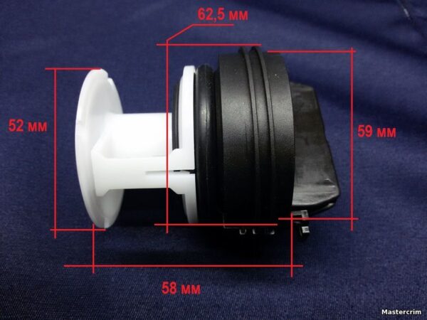 Filtras skalbimo mašinos siurbliui BOSCH, BALAY (CLASSIX 5, CLASIXX 6, MAXX 6, MAXX 7, AVANTIXX 7, ser.), alternatyva Фильтры насосов для стиральных машин и их прокладки