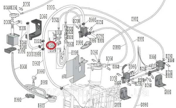 Kavos aparato DELONGHI,WHIRLPOOL/INDESIT,GORENJE,SMEG daviklis  REED CONTACT Клапаны, прессы, соединители, датчики давления, муфты и другие детали кофемашин