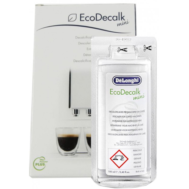 DELONGHI Ecodecalk Mini 1x100ml natūralus (antikalkinis) valymo skystis kavos aparatams Средства по уходу за кофемашинами, смазочные материалы и другие детали