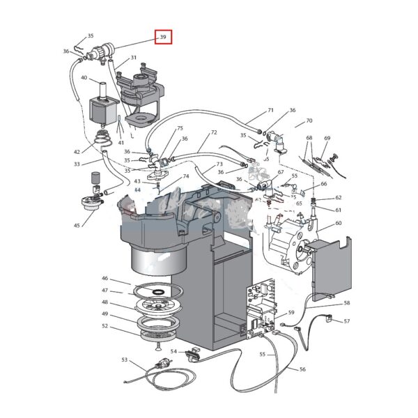 Kavos aparato DELONGHI vožtuvas Клапаны, прессы, соединители, датчики давления, муфты и другие детали кофемашин