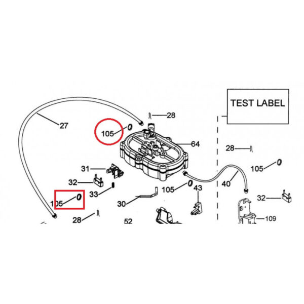 Tarpinė kavos aparatui DELONGHI, KENWOOD, 3,83x2mm, O-ring Прокладки, шланги и трубки для кофемашин