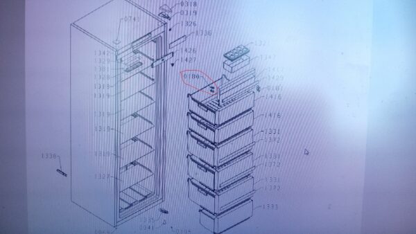 Холодильник GORENJE. СМЭГ. FAB32RVN1,FAB30serie, FAB32serie, FAB32LNEN1, FAB30RNE1 распашная дверца полки ОПОРА-ЛЕВЫЙ ZOF Автомобильные детали холодильных морозильников для бытового промышленного холодильного оборудования