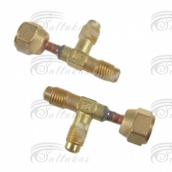 Redukcinis perėjimas — T — 1/4 SAE x 1/4 SAE + matice 1/4″ Соединения - переходы