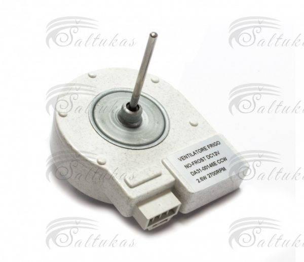 Ventiliatorius SAMSUNG, 12V, 2,6W (3.21W), 2700rpm, alternatyva Двигатели вентиляторов No Frost для холодильников