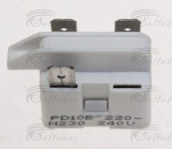 Šaldytuvo paleidimo rėlė PD10B PTC, 230V,15 OHM, 6,3 MM 1/2-1/12CP Реле холодильника