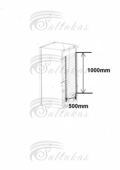 Šaldytuvo kondensatorius SNAIGE, 500x1000mm Испарители бытовых холодильников