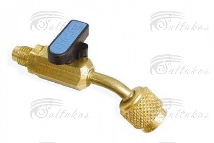 Užpildymo kranelis M/F 1/4» SAE 45° — CV05, prisukamas Автомобильные детали холодильных морозильников для бытового промышленного холодильного оборудования