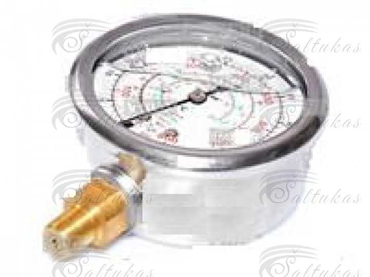 High pressure pressure gauge SH, 60 mm, R134a, 407, 410, 1/8″ NPT Манометры