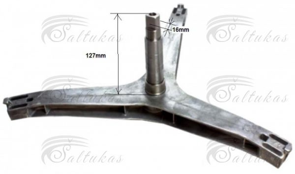 Skalbimo mašinos SAMSUNG kryžmė, 6205, 6206 guoliai, ašis 12,7cm, 35×65,55×10/12 riebokšlis, 1200RPM,alternatyva Пересечения стиральных машин