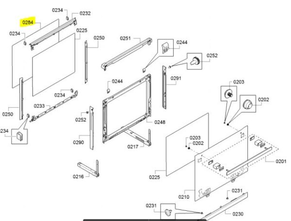 Духовые шкафы BOSCH, стекло межкомнатных дверей SIEMENS, 525×415мм, ориг. Остекление дверцы духового шкафа, стеклокерамические поверхности варочной панели