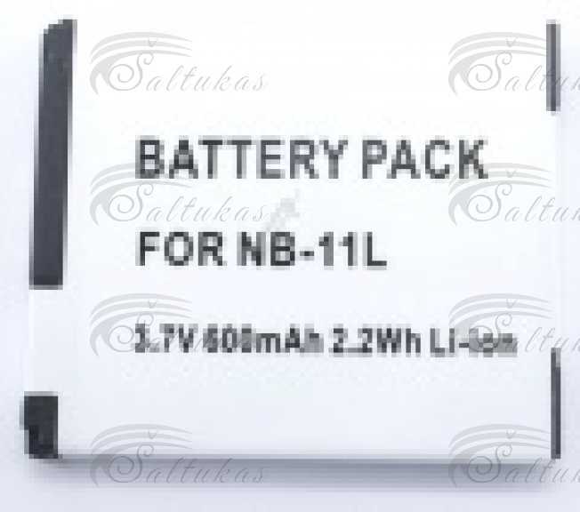 Akumuliatorius NB11L CANON,Įtampa: 3.7V, Talpa: 600mAh, Tipas: Skaitmeninis fotoaparatas, Chemija: Ličio jonų (Li -ion), Įkraunama: Taip, Turinio vienetai: 1, Pakuotė: Kartonas Аккумуляторы для телефонов, чехлы для видеокамер, защитные очки и другие детали