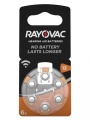 Cinko oro baterija RAYOVAC DA13, PR48 klausos aparatams, 1,4V, 310mAh, 5,4×7,9mm, 6 vnt. pakuotė Силиконовые клеи, изоляция, аккумуляторы, батареи, бородатые, эпиляторы и т.д.