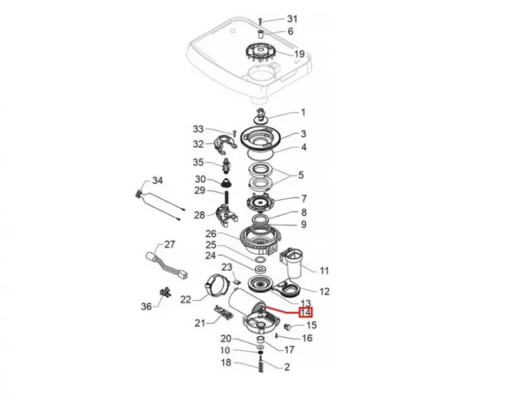 Кофемашина PHILIPS SAECO, GAGGIA механизм измельчения двигатель V3.1 230V Клапаны, прессы, соединители, датчики давления, муфты и другие детали кофемашин