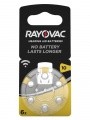 Cinko oro baterija RAYOVAC ZA10, DA10, PR70 klausos aparatams, 1,4V, 105mAh, 3,5×5,8mm, 6 vnt. kompl. Силиконовые клеи, изоляция, аккумуляторы, батареи, бородатые, эпиляторы и т.д.