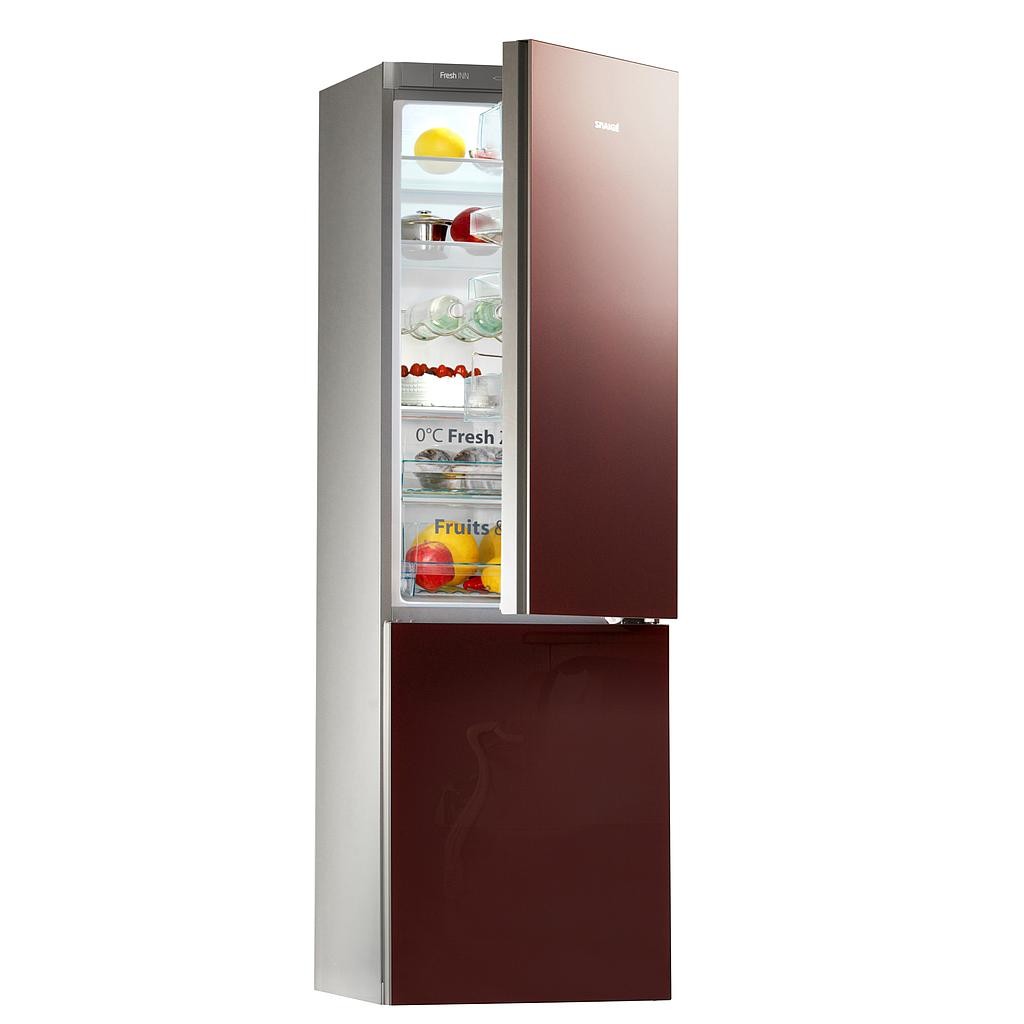 Новый холодильник Snowflake RF58NG-P7AHNF former RF36NG-Z1AH27R, бордовое стекло с электронным управлением Холодильники и морозильники