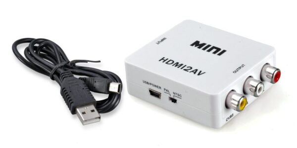 Преобразователь AV (аналоговое аудио + видео) RCA — HDMI,ориг. Детали телевизоров, вентиляционных регуляторов ворот и т.д.