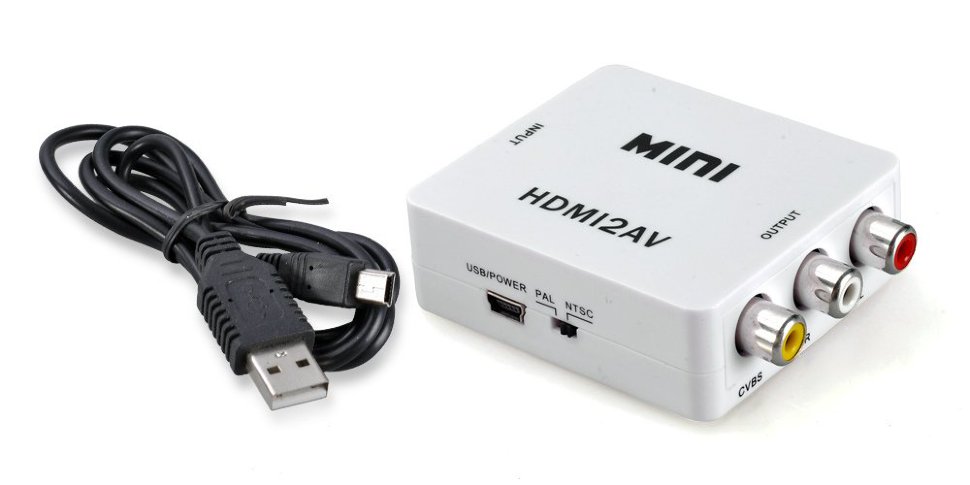 Преобразователь AV (аналоговое аудио + видео) RCA — HDMI,ориг. Детали телевизоров, вентиляционных регуляторов ворот и т.д.
