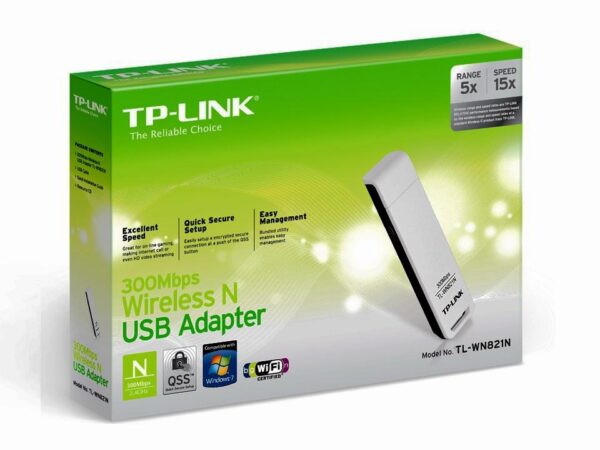 Адаптер беспроводной сети TP-Link TL-WN821N. КЛЮЧ WIFI USB 2.0 TP-LINK TL-WN821N (N) Wi-Fi адаптеры для компьютеров, планшетов (iPad, Tab)