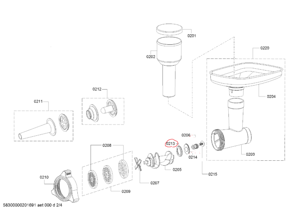 Мясорубка BOSCH/SIEMENS змейчатая прокладка, 37х27 мм Детали мясорубки