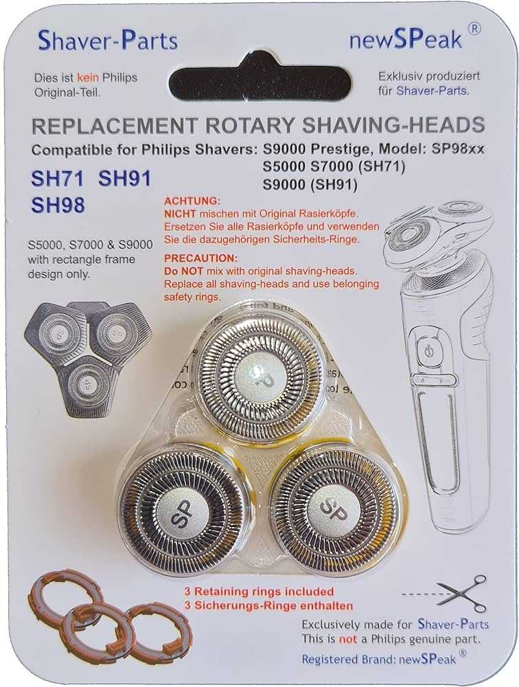 Barzdaskutės PHILIPS peiliukų rinkinys (3 vnt.) atitinka SH71, SH91, SH98, alternatyva.. SHAVER HEAD INCL. RETAINING RINGS, ALTERNATIVE FOR PHILIPS SH71 / 91 / 98 Силиконовые клеи, изоляция, аккумуляторы, батареи, бородатые, эпиляторы и т.д.