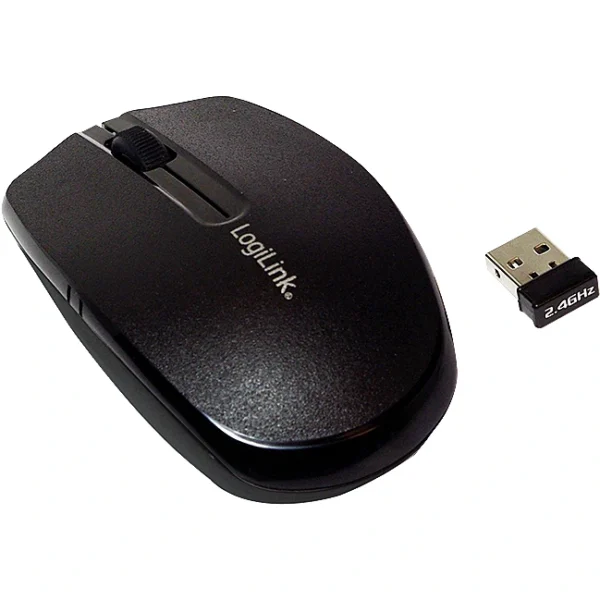 Kompiuterio pelytė. WIRELESS MOUSE, BLACK, LOGILINK Wi-Fi адаптеры для компьютеров, планшетов (iPad, Tab)