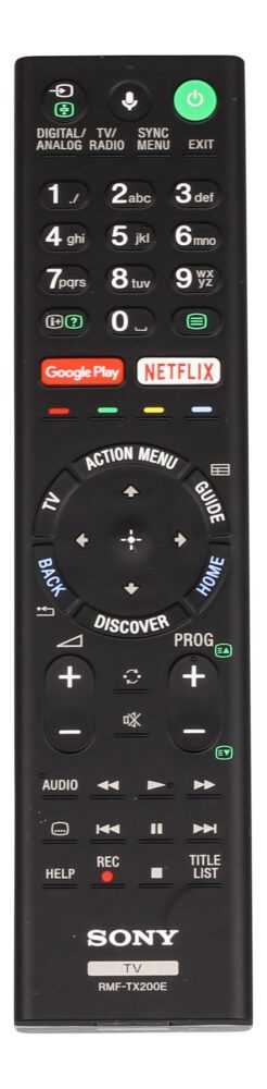 Televizoriaus SONY pultelis. RMF-TX200E REMOTE CONTROL Детали телевизоров, вентиляционных регуляторов ворот и т.д.