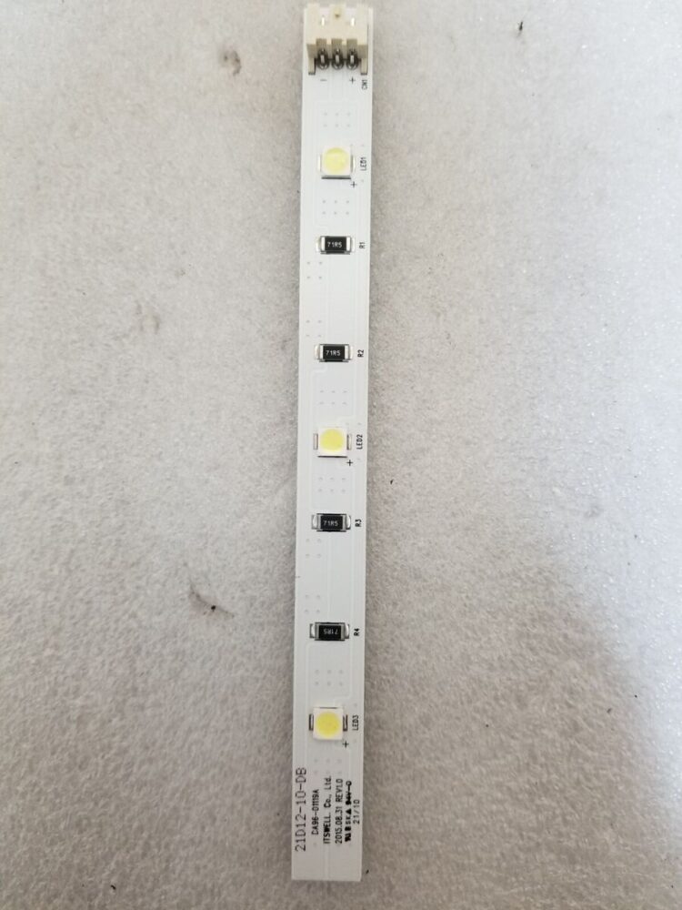 Šaldytuvo SAMSUNG led lempa. ASSY LAMP LED;3EA,FR-4,150*12,WHITE,SMAW Колпаки со светодиодной подсветкой для электроплит, микроволновых печей и холодильников и т.д.