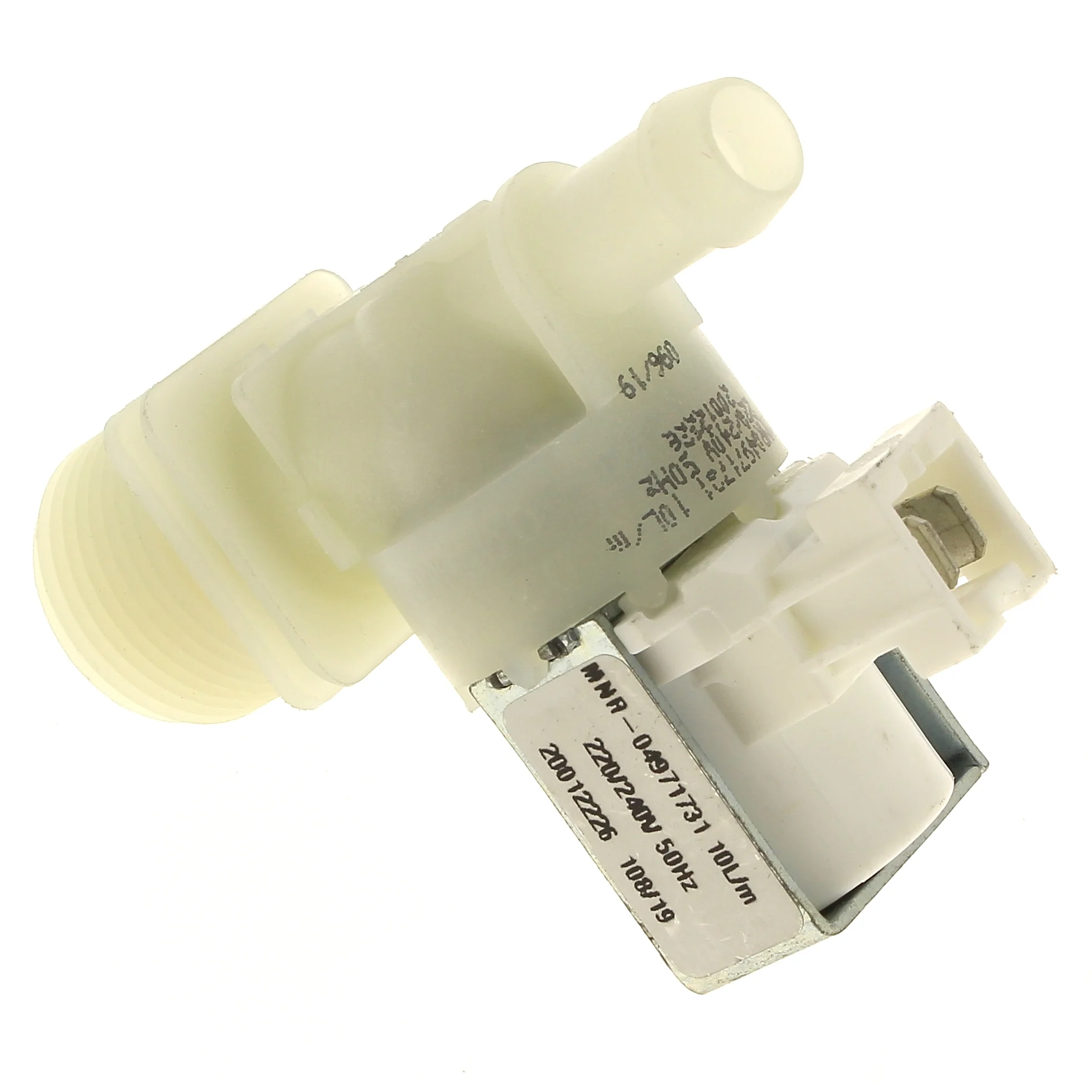 Vožtuvas viengubas MIELE, tiesus, spec. jungtis, 3/4, 10l/min., 220/240V Клапаны для стиральных машин