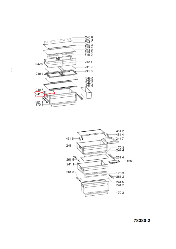 Šaldytuvo WHIRLPOOL,INDESIT, daržovių stalčiaus,orig. — изображение 2