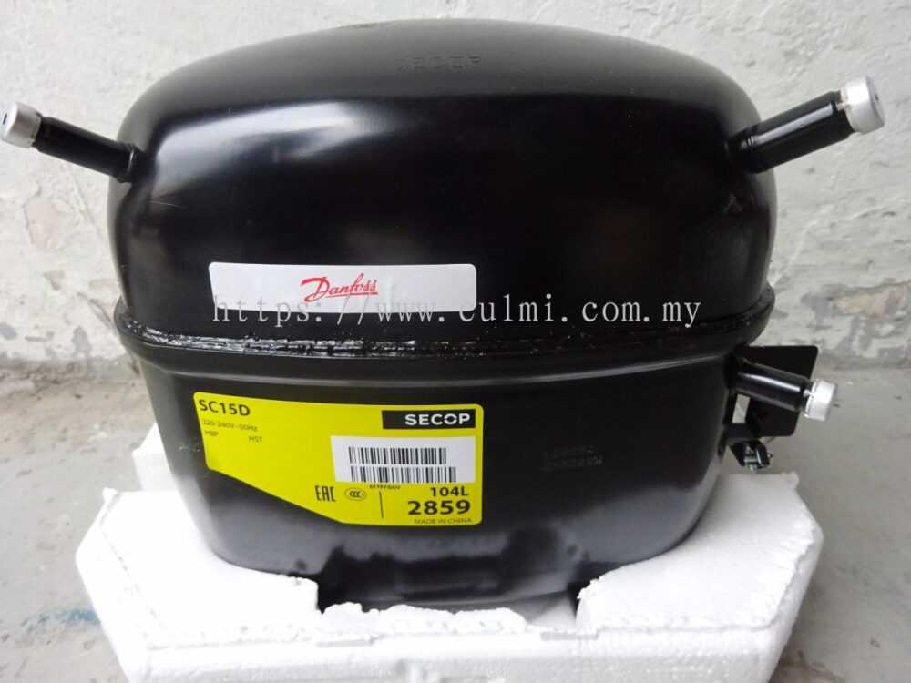 Danfoss SC15D R-22 (prie -10 °C 1045W, prie 5 °C 2345W)(-15 °C iki 10 °C) Детали кухонного кондиционера и другого оборудования для промышленных холодильников