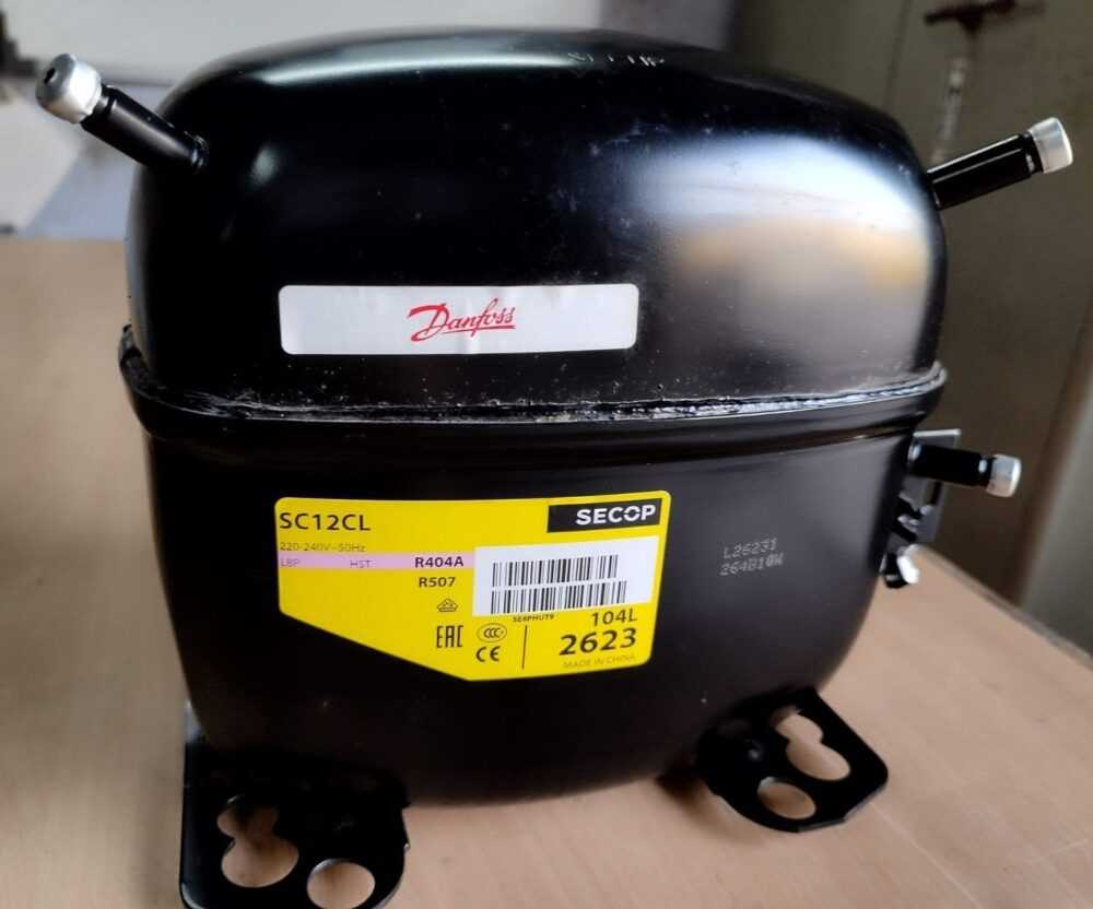 Danfoss SC12CL, LBP/MBP — R404A, R507, 220-140v/1/50Hz, LRA, (prie -23.3 laipsn. C 541 W) (-45 C iki -5 C), šaldiklinis Детали кухонного кондиционера и другого оборудования для промышленных холодильников