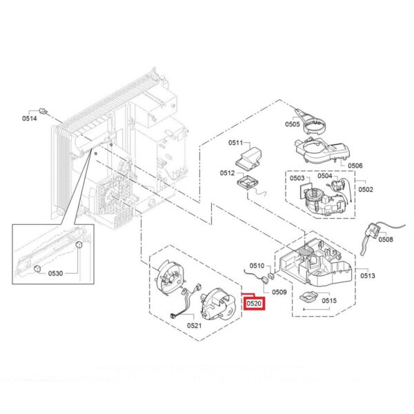Kavos aparato BOSCH, SIEMENS, NEFF, GAGGENAU PAVAROS MECHANIZMAS — изображение 2