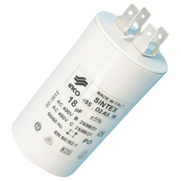 Kondensatorius 16µF (mikrofaradai), 450-500V, 4/2 x kontaktai + varžtas — изображение 2