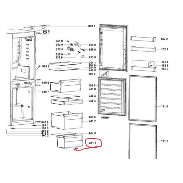 Šaldytuvo WHIRLPOOL/INDESIT,IKEA šaldiklio apatinis stalčius 400х213х200мм,orig. — изображение 5