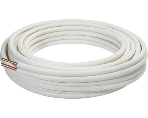 Dvigubas varinis vamzdelis su izoliacija 6mm — 10mm, (1/4” + 3/8”), (kaina už 1m) Капиллярные трубки холодильников, медные трубки и их изоляция