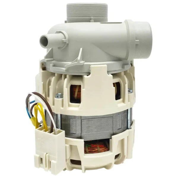 Indaplovės siurblys AEG, ELECTROLUX, ZANUSSI, Ø40mm padavimas, Ø34mm išmetimas, su papildoma Ø11mm šlangute, orig. kokybė EE267M NIDEC CIRCULATING PUMP — изображение 2