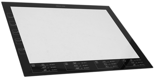 Orkaitės AEG, ELECTROLUX vidinis durų stiklas (su šilkografija), "Pyroluxe System" (su pirolizės funkcija), 504x397x4mm,orig, — изображение 2