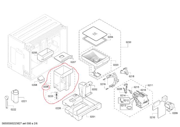 Kavos aparato BOSCH, SIEMENS, NEFF, GAGGENAU vandens talpa — изображение 5