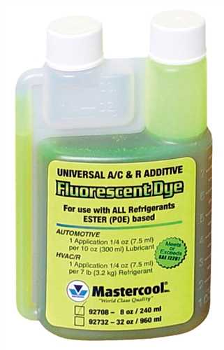 Universalus freono agento nuotekio ieškiklis, 240ml (8oz), Automobiliams 7,5 ml dažų — 300 ml tepalo, HVAC/R 7,5 ml dažų — 3,2 kg šaldymo agento. Инструменты, химические средства по уходу Детали для бороды и другое оборудование