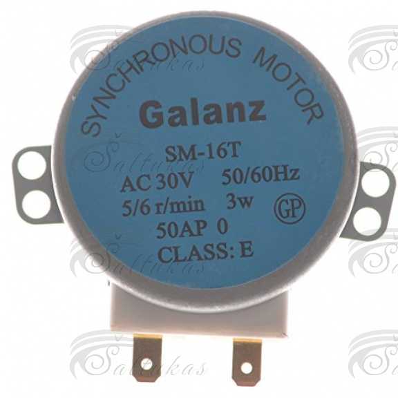 Mikro bangų krosnelės varikliukas, SM-16T, 50/60Hz, 5/6 aps., 3W, 30V Двигатели микроволновых печей