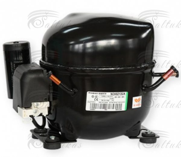 Šald. kompresorius NEK2134GK, R404A, R507, 230V/1/50Hz, (prie -23,3 laipsn.C, 467W)  8,77 [cm3],