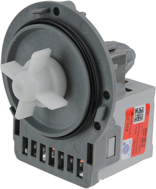 Насос для стиральной машины ARDO, ELECTROLUX, LG, SAMSUNG, GORENJE, ARISTON, INDESIT, HOOVER, CANDY, 40W, 230/240V, магнитный, универсальный, ASKOLL ECO — изображение 3