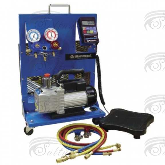 Įrankių komplektas: vakuuminis siurblys (1/4HP, 85 l/min, 1 pakopos, 2880 apsk., 110/220V, 50/62Hz), Tvirtas, lengvas plieno krepšelis su ratukais, kolektorius su manometrais, šlangos, svarstyklės Инструменты, химические средства по уходу Детали для бороды и другое оборудование