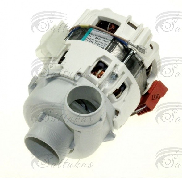 Indaploves Elektroliux siurblys 2600 RPM,Vandens įleidimo anga: 34 mm, vandens išleidimo anga: 40 mm, gamintojas: Nidec, pūkų filtras: ne, įtampa: 230 V Циркуляционные двигатели для насосов посудомоечных машин