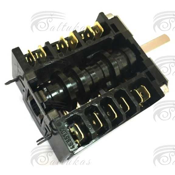 Perjungėjas viryklei 5 padėčių, HANSA, AMICA, UNIVERSALE, jungtis termostatui (nesisuka ratu) Выключатели для электроплит, выключатели таймеры
