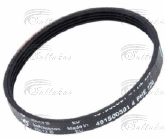 Džiovyklės BEKO variklio dirželis (įtempėjas) 226H4EL/MA. 226H5MA POLY V BELT-V ELASTIC Двигатели сушилок, ручки, дверные петли, фильтры, различные другие детали